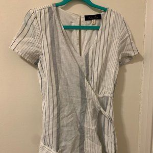 Wrap dress-style romper